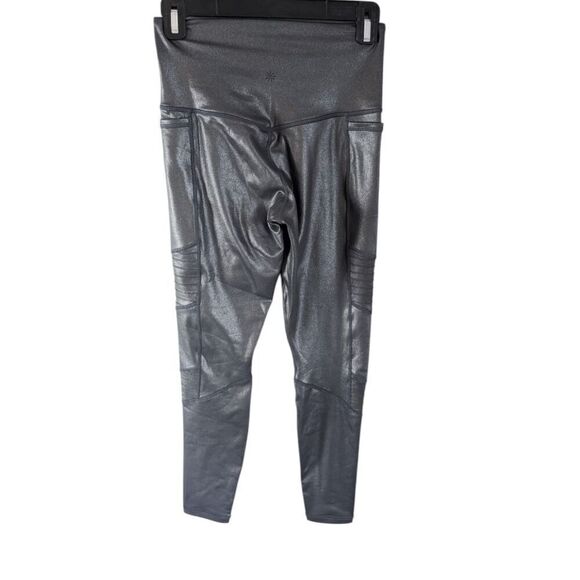 ATHLETA Inclination Moto Shimmer Tight In Powervita Size XS - Picture 4 of 4
